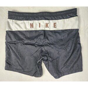 Vtg 90s Y2K Nike Mens Lined Swim Shorts Swoosh Men XXL Logo Pockets Drawstring